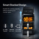 Nutricook, AFDS330 Duo Stack Air Fryer Pro 9 6L ( 2 x 4 8L ) 2700W