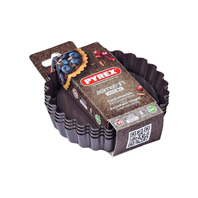 Pyrex, Set 4 Tartelets Px 10 Asimet As04Sx0