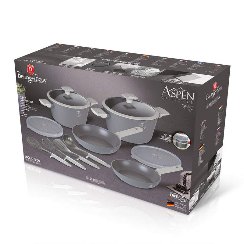 Berlinger Haus, 12-Piece Cookware Set Aspen Collection