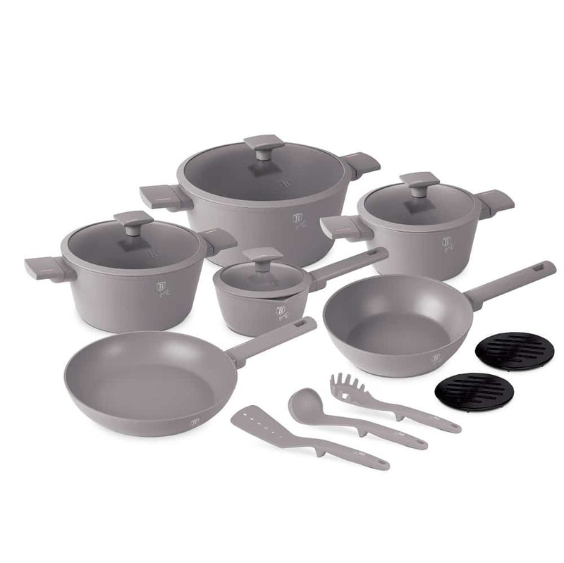 Berlinger Haus, 15 pcs Cookware Set, Taupe Collection