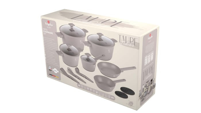 Berlinger Haus, 15 pcs Cookware Set, Taupe Collection