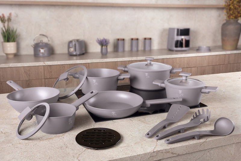 Berlinger Haus, 15 pcs Cookware Set, Taupe Collection