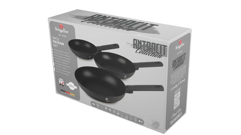 Berlinger Haus, 3 pcs Frypan Set, Anthracite