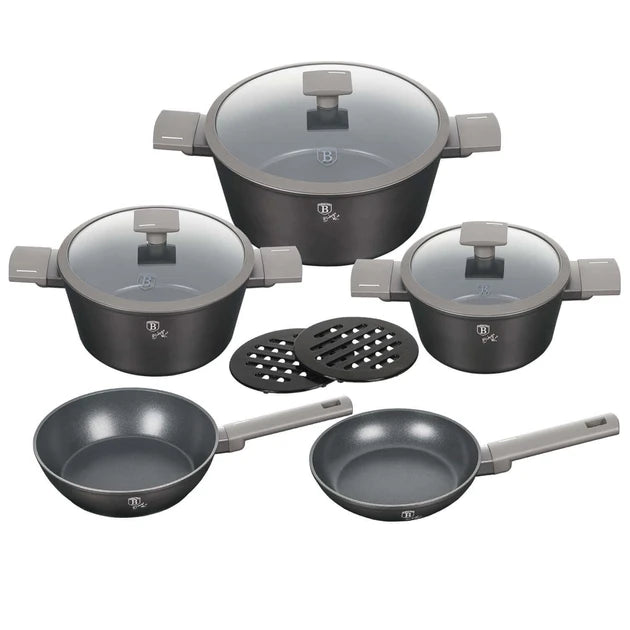 Berlinger Haus, 10Pcs Cookware Set, Matt Anthracite