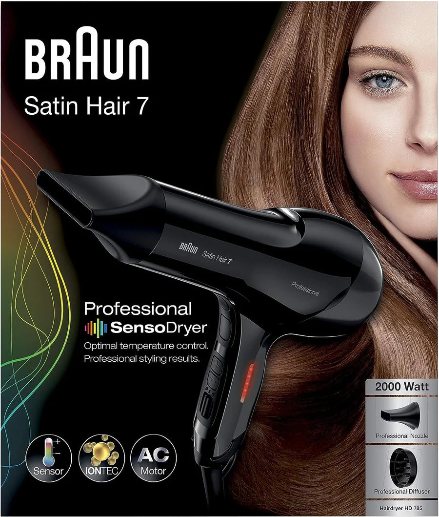Hairdryer Braun Satin Hair Hd785 Sensodryer Braun HD785 Satin Hair