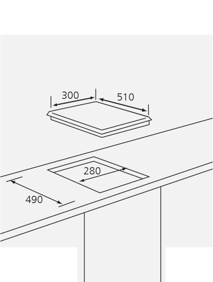 Campomatic, 30cm Gas Hob