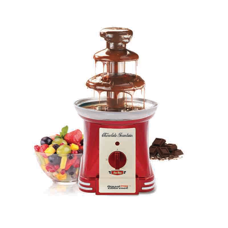 Royal Gourmet, Chocolate Fountain Maker 90 Watts Red CFM700