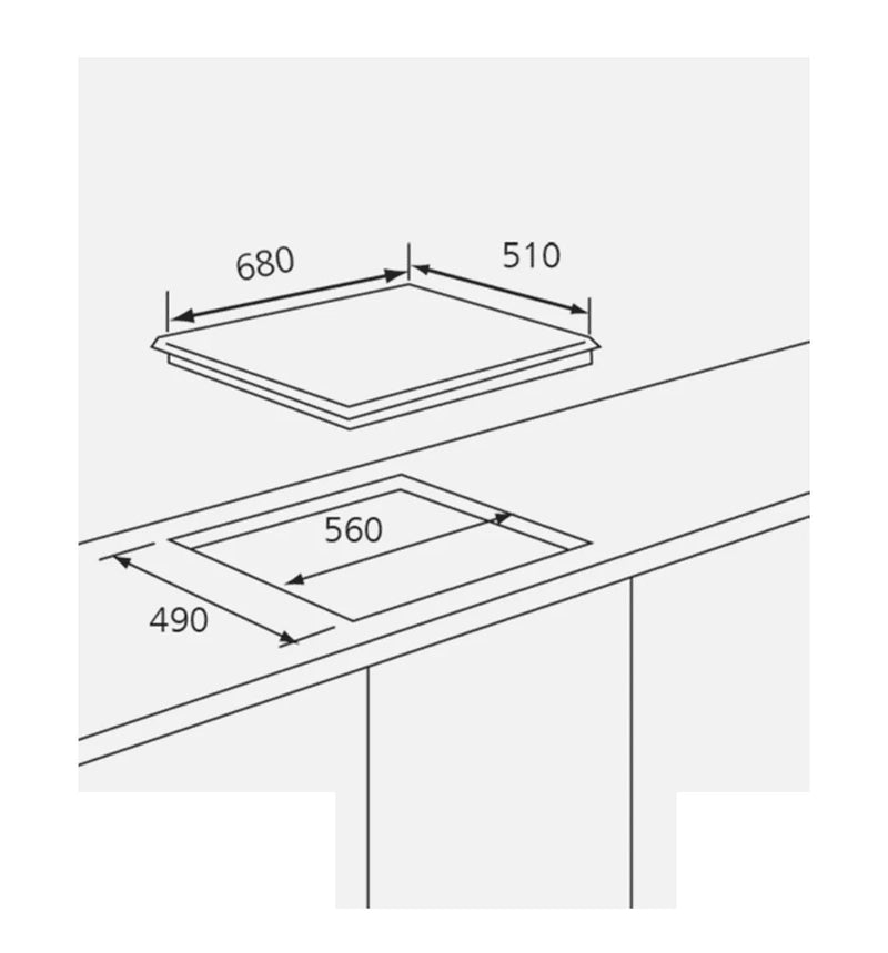 Campomatic, Gas Hob 70cm