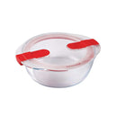 Pyrex, Cook & Heat Glass Round Dish With Lid 1.1 L