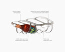Joseph Joseph, Cradle Under Shelf Folding Wine Bottle Rack Stainless