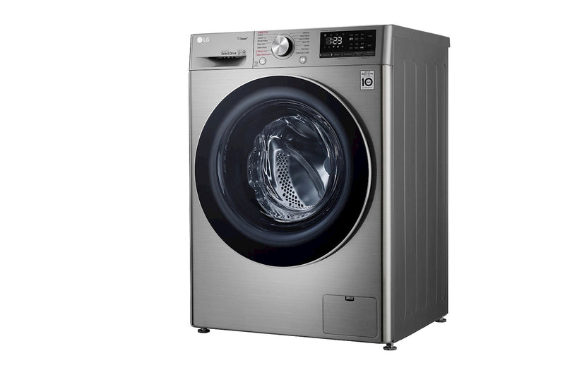 LG, Front Loading Washer, 8 Kg, Bigger Capacity, AI DD, Steam, ThinQ, Silver