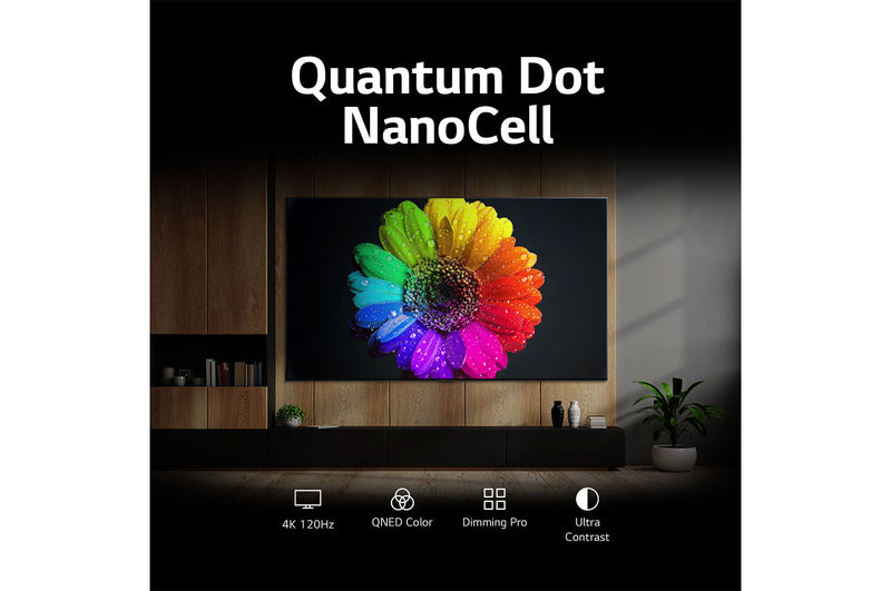 LG, 55QNED816RA 4K QNED 55 Inch, QNED81 Series Quantum Dot NanoCell Colour