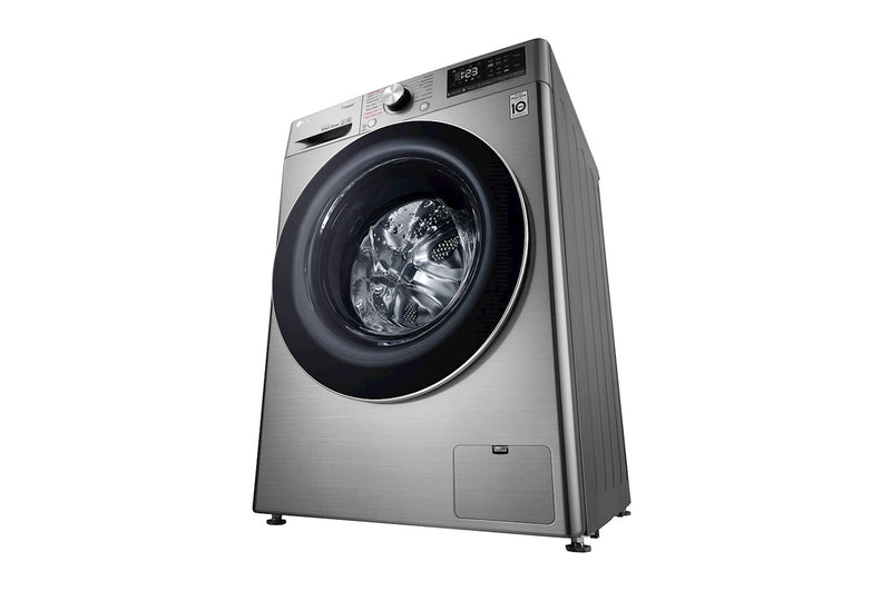 LG, Front Loading Washer, 8 Kg, Bigger Capacity, AI DD, Steam, ThinQ, Silver