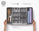 Joseph Joseph, DrawerStore Expanding Tiered Cutlery Knife Organiser Recycled