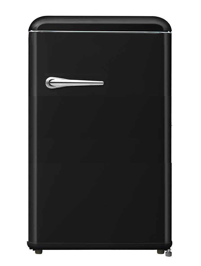 Campomatic, Vintage Retro Refrigerator With Freezer, 6 Feet, Black