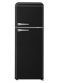 Campomatic, Top Mount Defrost 244L Fridge, Black