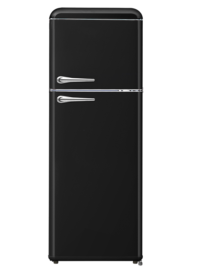 Campomatic, Top Mount Defrost 244L Fridge, Black