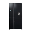 Sharp, Fridge 5 Doors 26Cft Glass Black