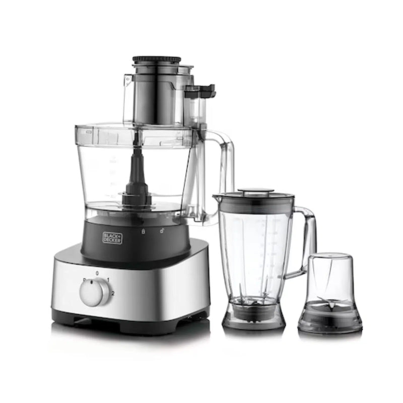 Black+Decker, 700W Food Processor with 36 functions with SS Body