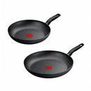 Tefal, Essential Dark Frypan Set 2 pcs (Frypan 24/28 cm)
