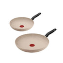 Tefal, G0079053 Essential Beige Frypan Set 2 pcs Induction (Frypan 24cm/ 28cm)