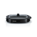 Black+Decker, Electric Health Grill, 1500W, Family-Sized Non-Stick Griddle with Glass Lid, 5-Level Temperature Control, Cool-Touch Handles