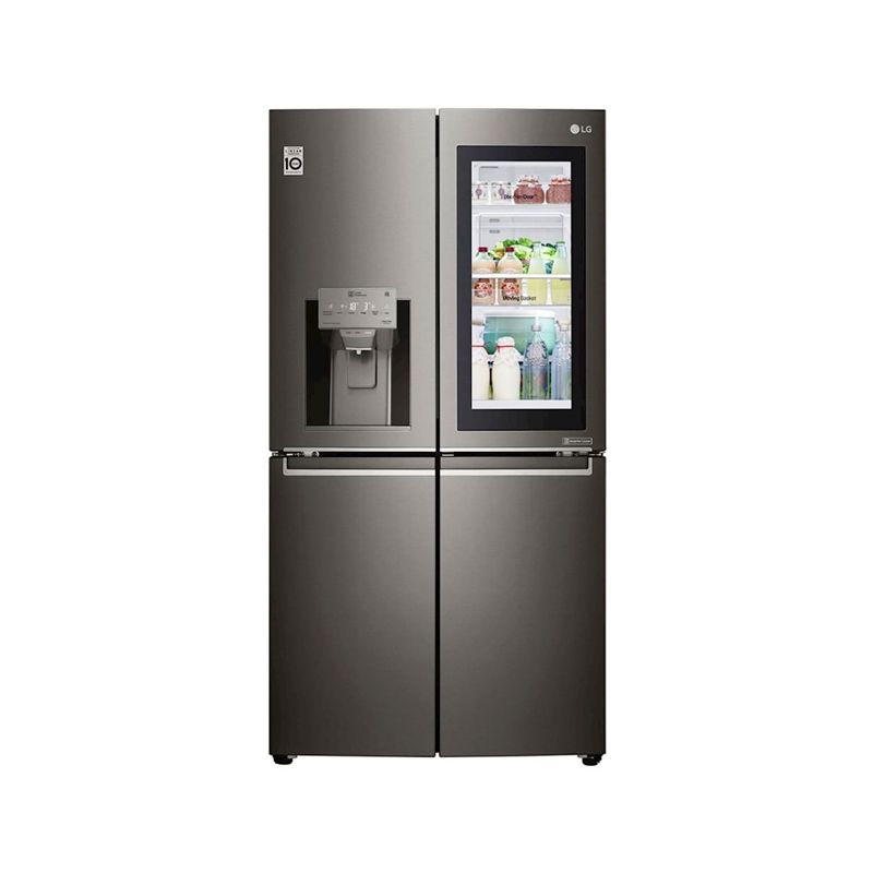 LG, InstaView Door-in-Door™ , Four Door Refrigerator, 705L Gross Capacity with HygieneFRESH+™, Black Stainless
