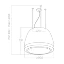 Elica, Hood Island Edith Stainless Steel  50cm