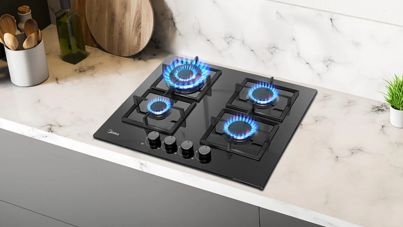 Midea, Gas Size 60 cm Burners (4) 60G40ME007-GFT