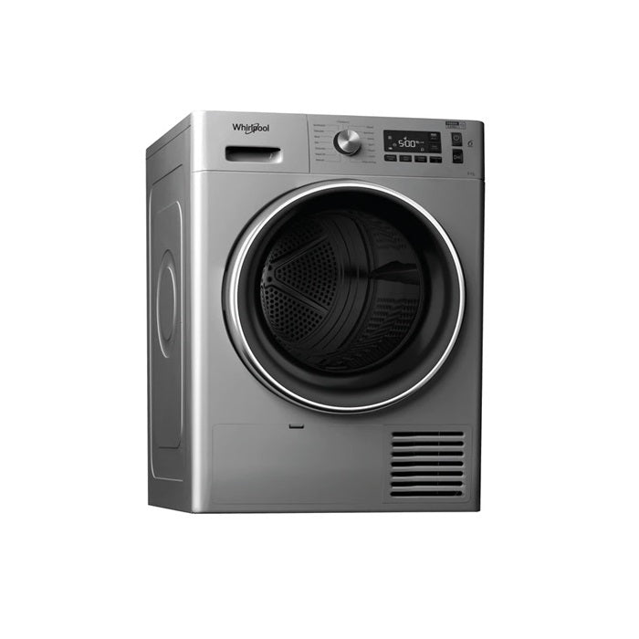 Whirlpool, Heat Pump Condenser Dryer 8KG Silver -FFTM1181S