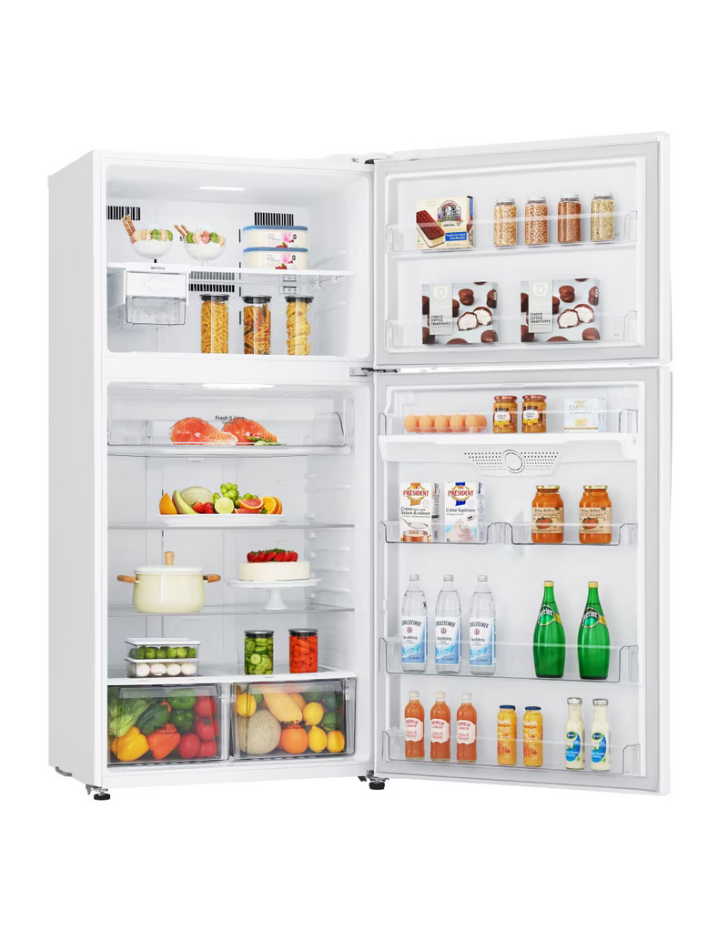 LG, Top Freezer Refrigerator 630L Gross Capacity, Inverter Linear Compressor, DoorCooling⁺™, Hygiene FRESH+™ , White Color.