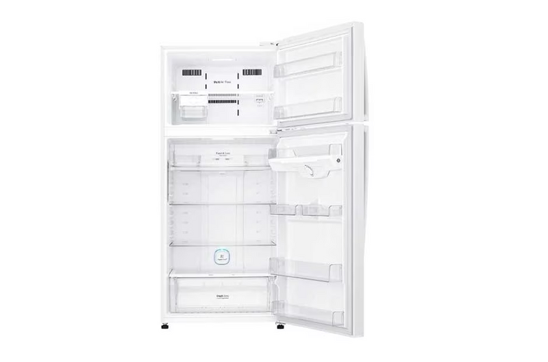 LG, Top freezer Refrigerator 516L Gross Capacity, Inverter Linear Compressor, DoorCooling+™, White Color