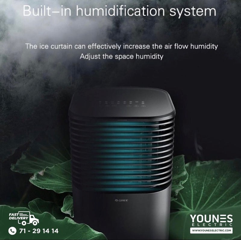 Gree 3-in-1 Air Cooler, Humidifier and Purifier, KSWK-2001DGL 20L, Black