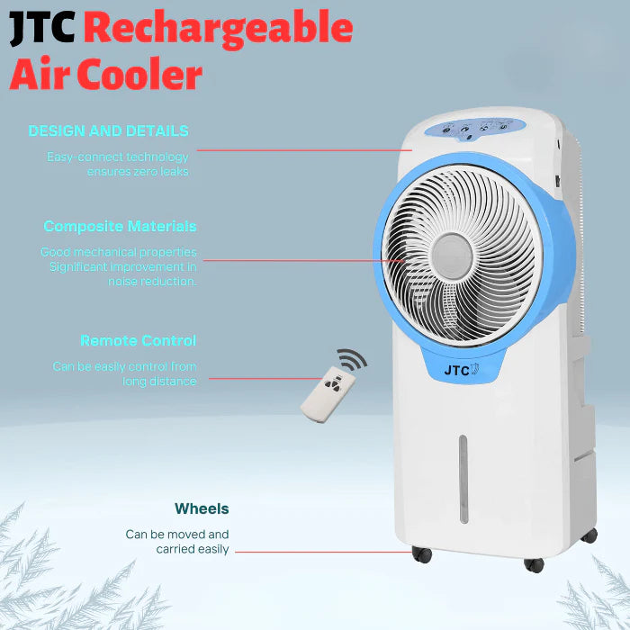 JTC, Rechargeable Air Cooler 12 inch, 40w