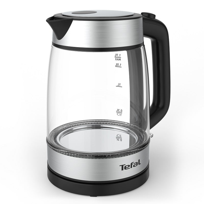 Tefal, KI700827 Kettle inox glass, 1.7 L, 2200W