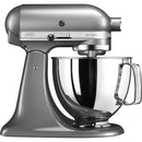 KitchenAid, 5KSM125ECU Stand Mixer 4.8L Counter Silver