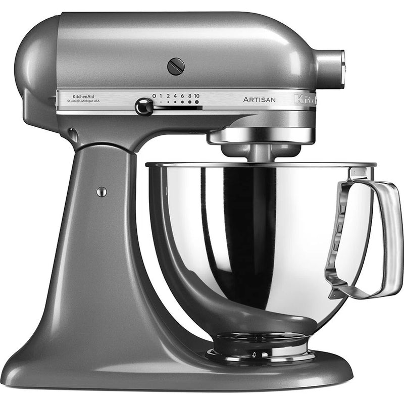 KitchenAid, 5KSM125ECU Stand Mixer 4.8L Counter Silver