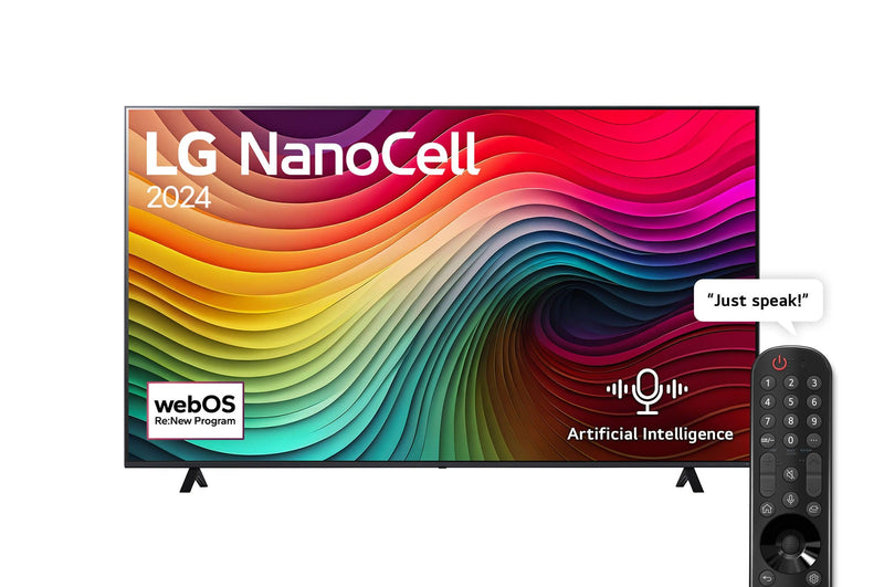 LG 55” 4K NanoCell Smart TV showcasing vibrant colors, immersive sound, and a sleek design for an exceptional home viewing experience.