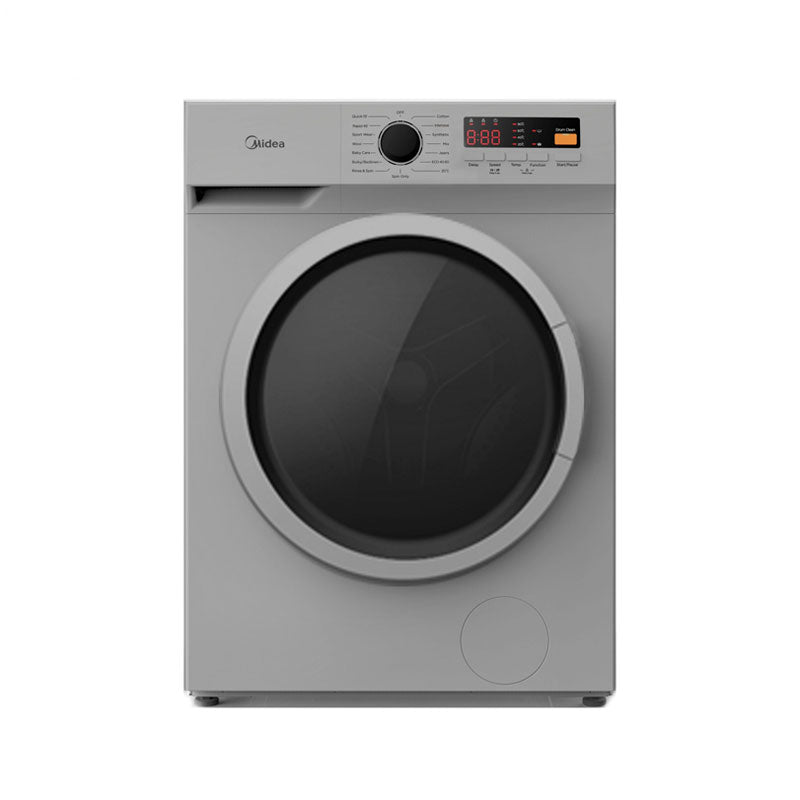 Midea, Washing Machine, 7 KG, Silver/ Black Door, MFN70-S1203S