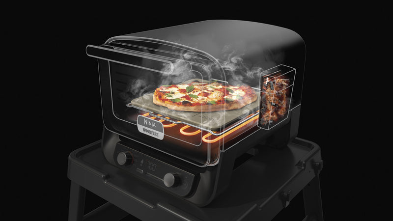 Ninja, Woodfire Electric Outdoor Oven, Artisan Pizza Maker and BBQ Smoker