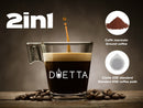 Beper, Espresso Coffee Machine 2 In 1 Duetta
