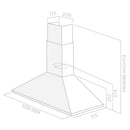 Elica, Hood Wall Mounted Tamaya 60cm Black