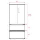 Teka, Free Standing French Door Refrigerator with Inverter Motor