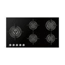Smalvic, 90cm Built-in Black Glass Gas Hob