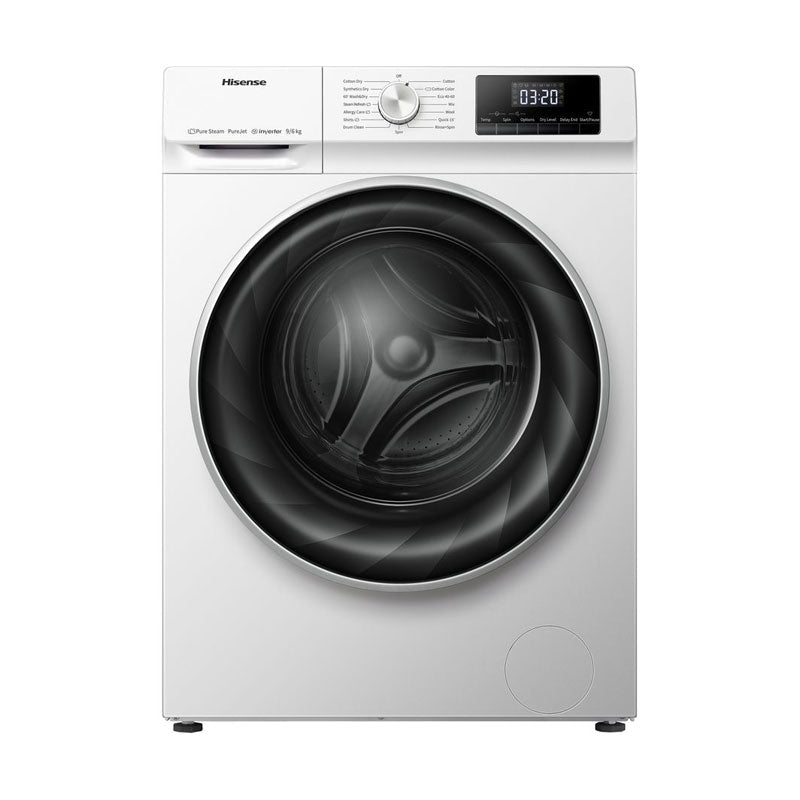 Hisense, WDQA9014EVJMW Front Load Washer/Dryer 9 KG White