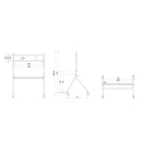 Hisense, WH3309-LK Mobile Cart for Interactive Displays stand