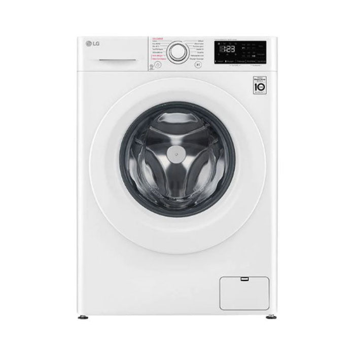 LG, Front Load Washer 9kg, Direct Drive Motor, 6 Motion, White