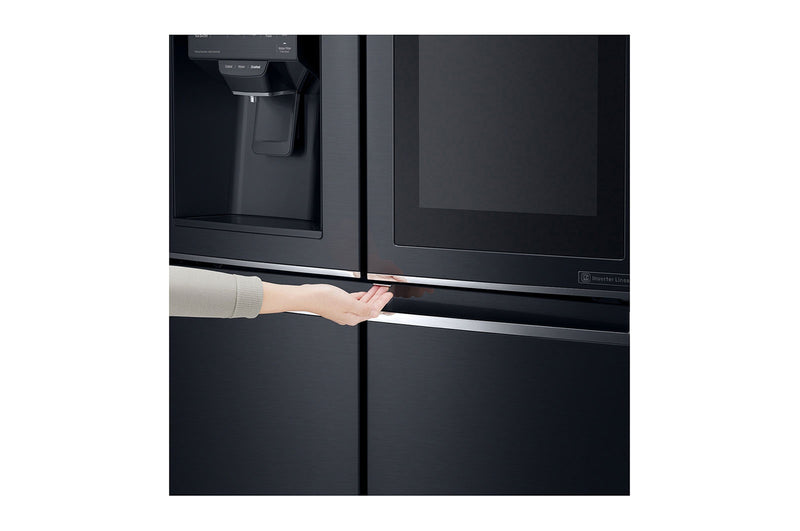 LG, Slim French Door InstaView™ Fridge, 423L, Black