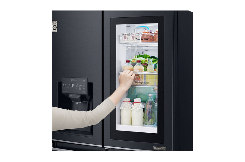 LG, Slim French Door InstaView™ Fridge, 423L, Black