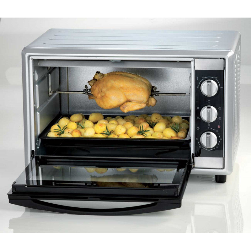 Electric on sale oven silver